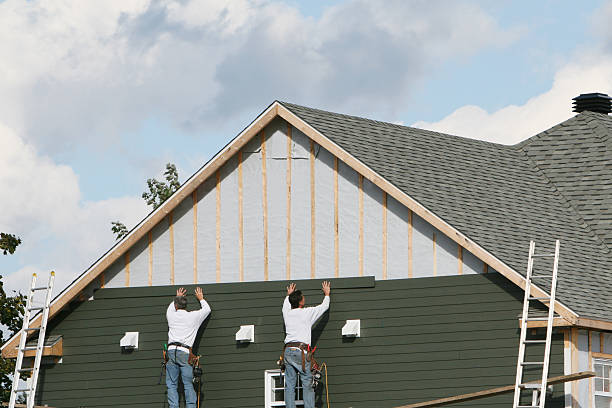 Professional Siding Contractor technician working in Glenville, WV
